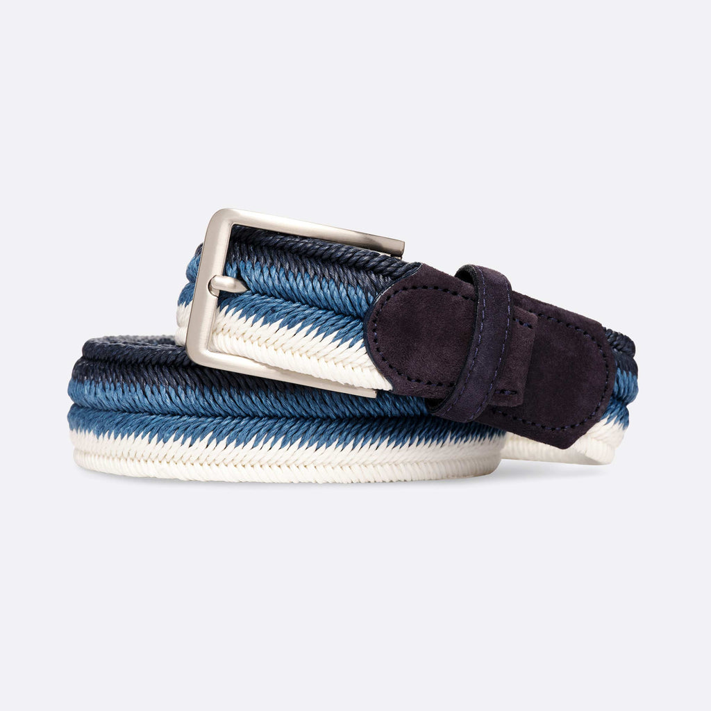 Arrow Navy/Blue/White Men's Belt