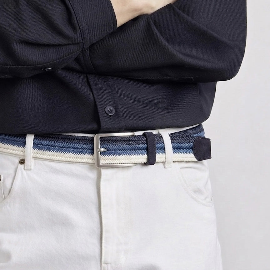 Arrow Navy/Blue/White Men's Belt