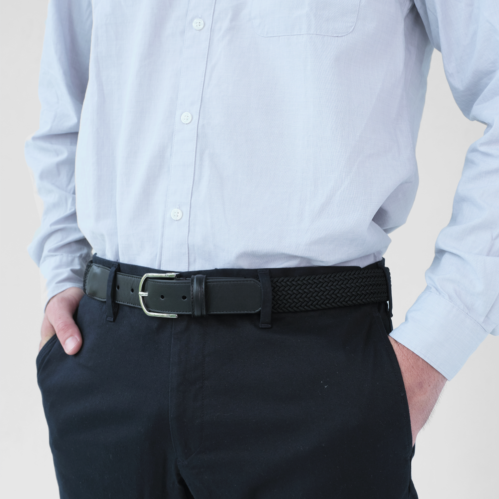 Wavelength Black Men's Belt