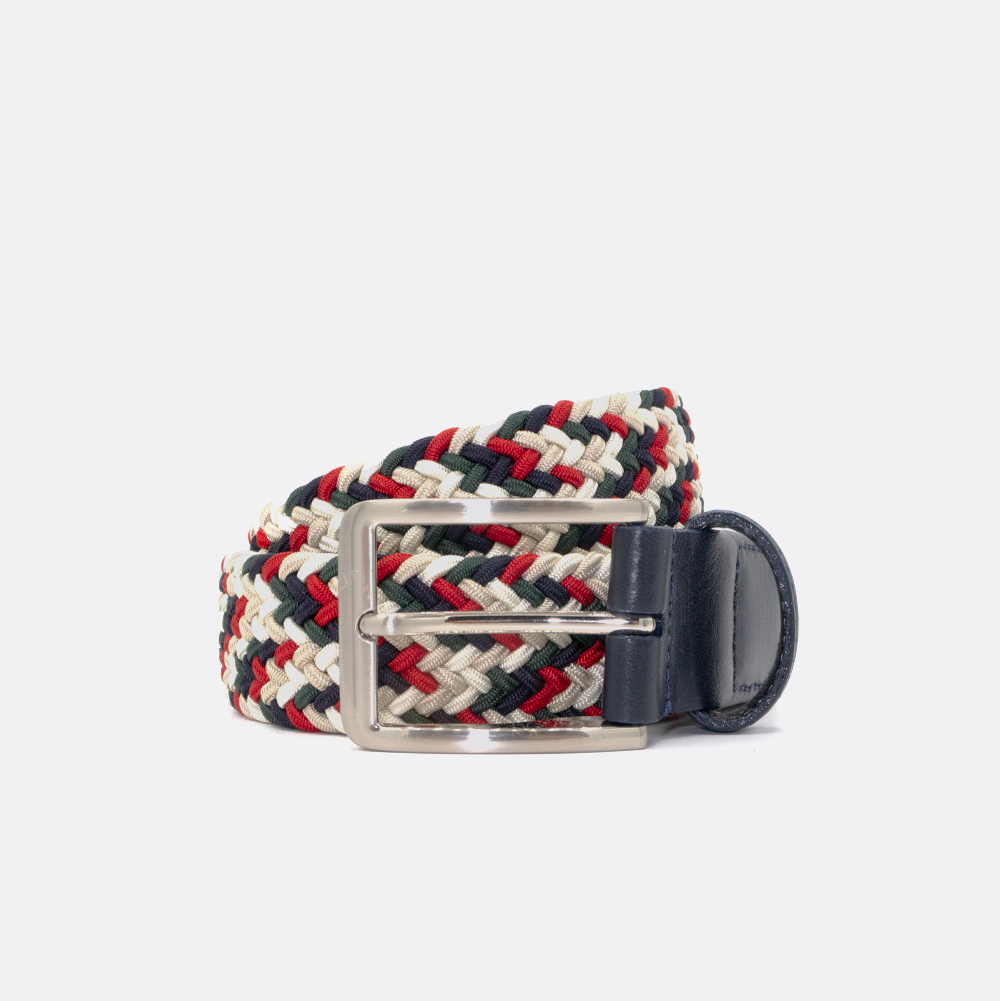 Chaos Red/Beige/Green Men's Belt