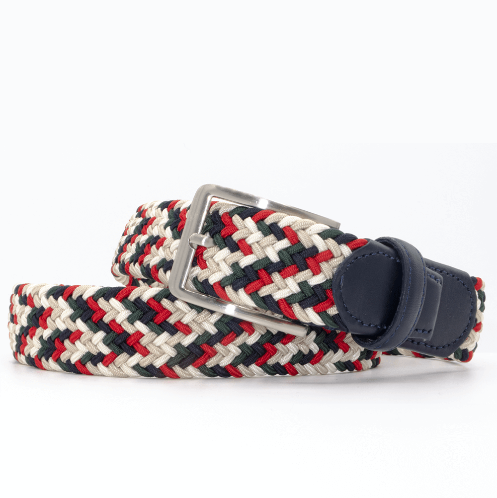 Chaos Red/Beige/Green Men's Belt