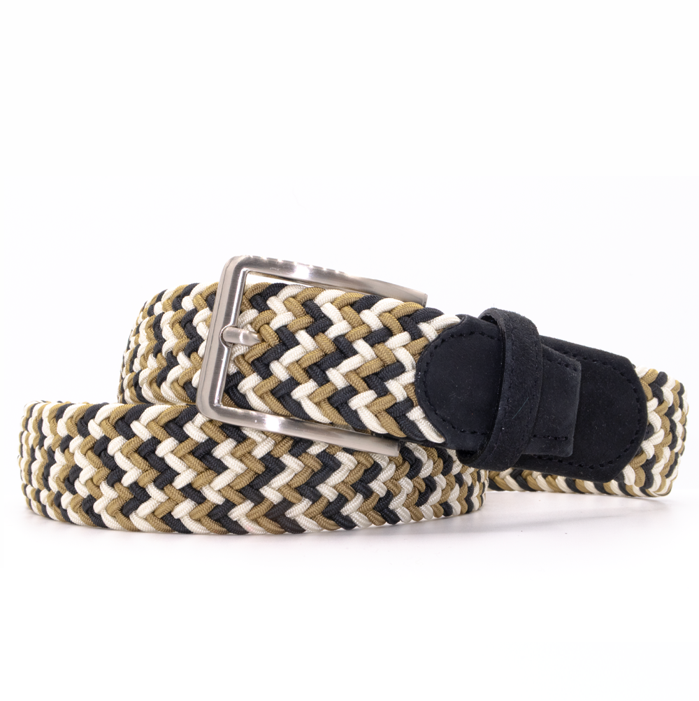 Chaos Cream/Beige/Green Men's Belt