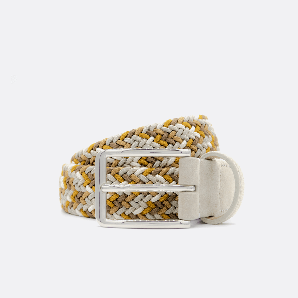 Chaos Cream/White/Yellow Men's Belt
