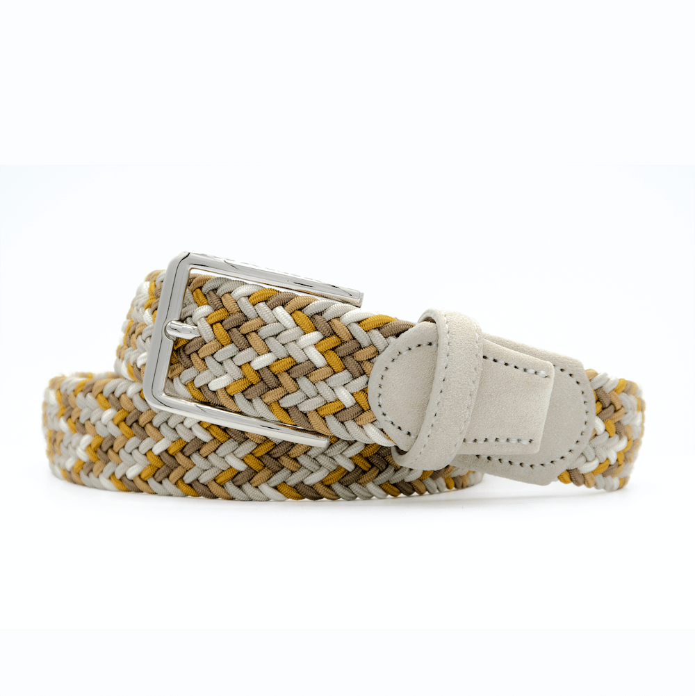 Chaos Cream/White/Yellow Men's Belt