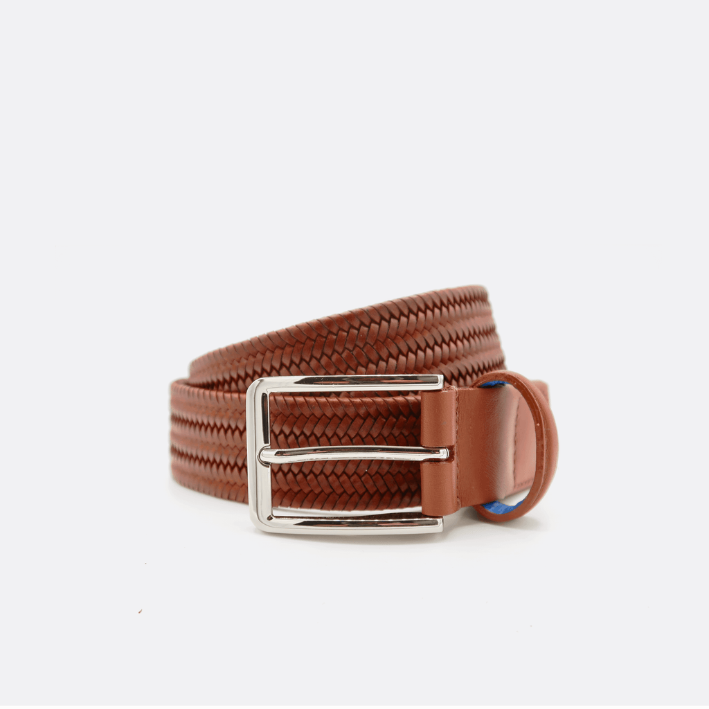 Litmus Brown Leather Men's Belt