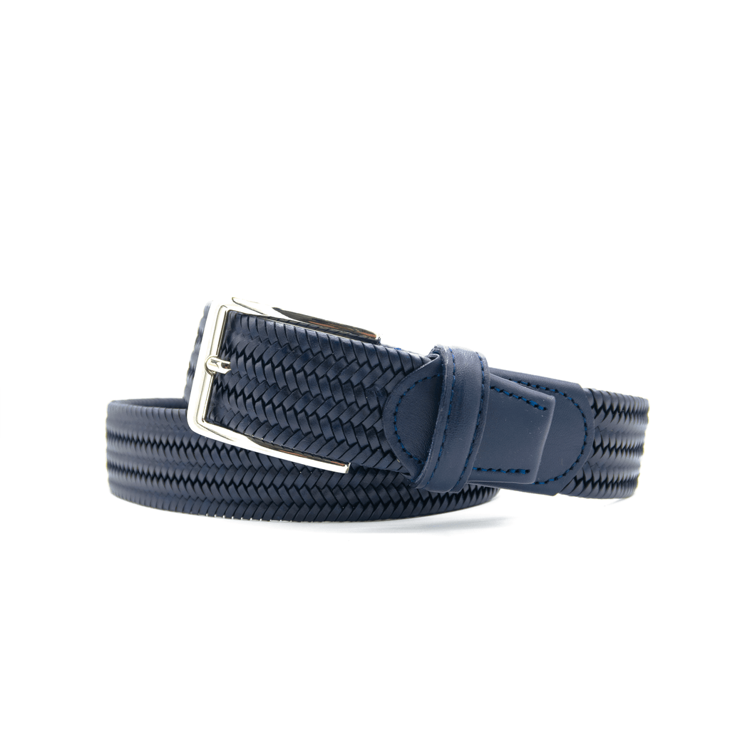 Litmus Navy Leather Men's Belt