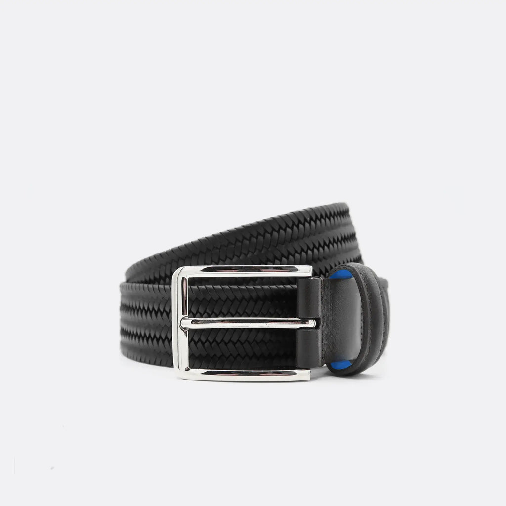Litmus Black Leather Men's Belt
