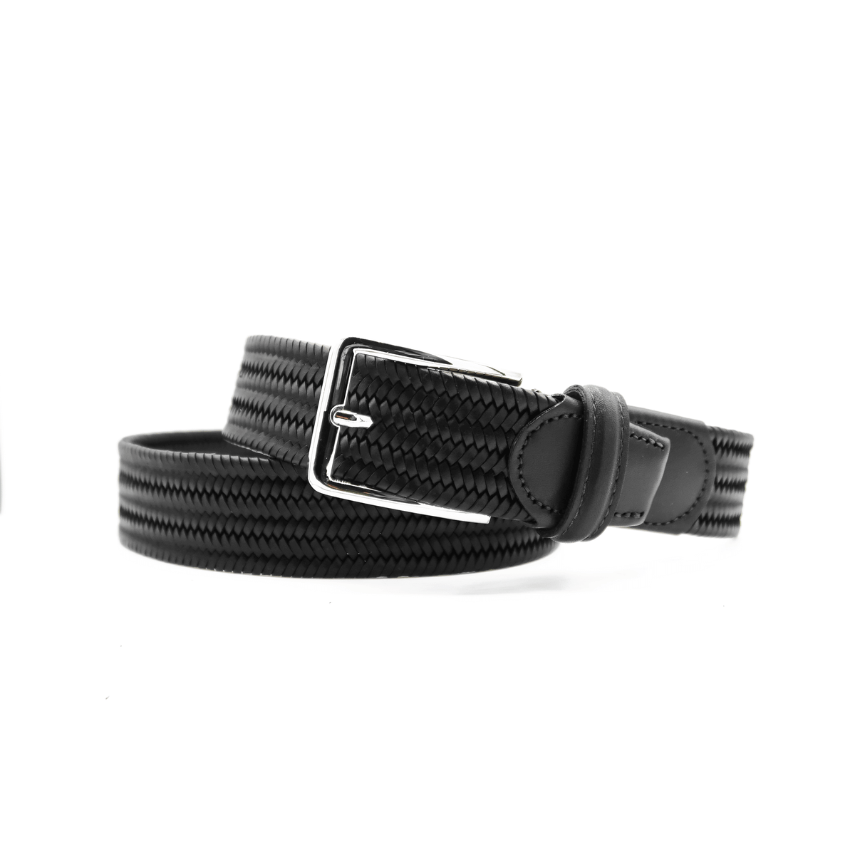 Litmus Black Leather Men's Belt