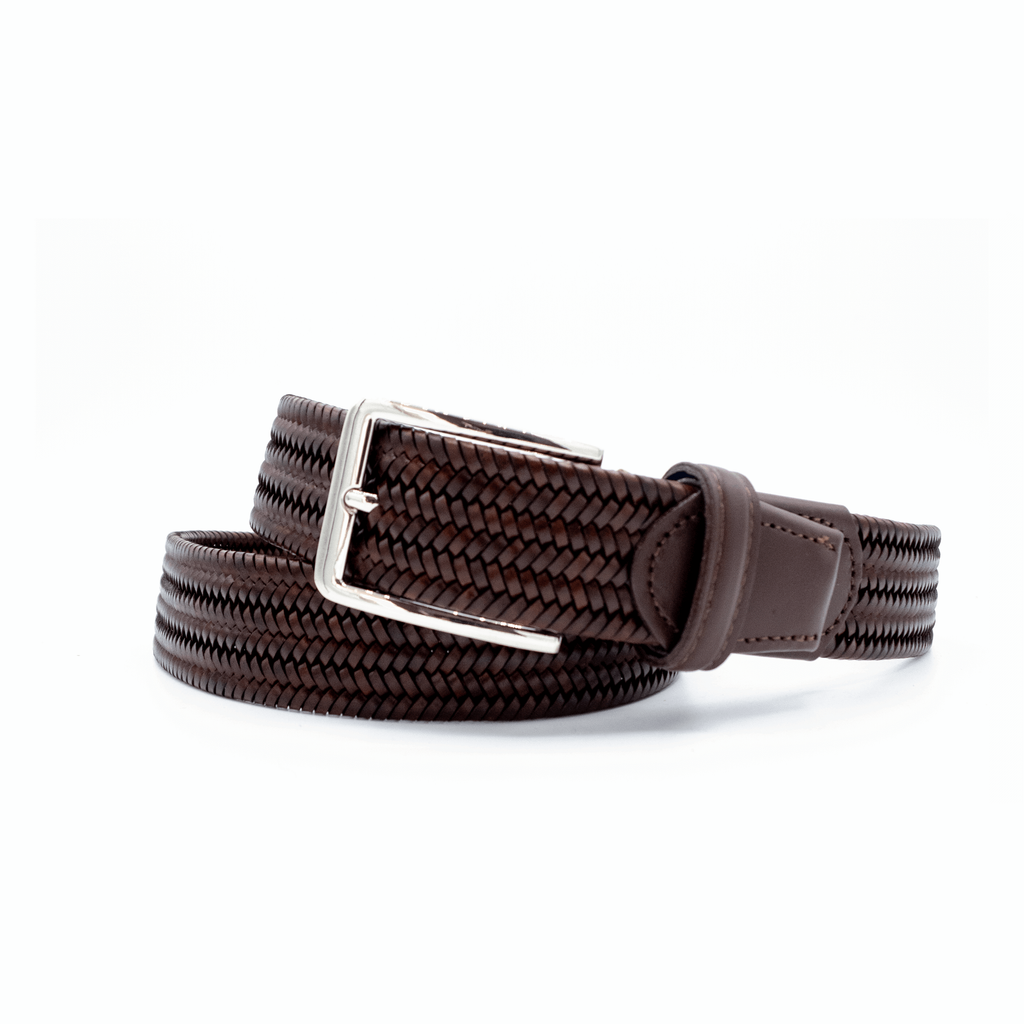 Litmus Dark Brown Leather Men's Belt