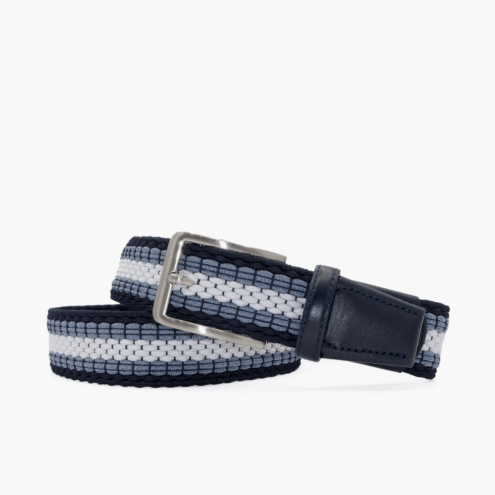 Enigma Navy/Jeans/White Men's Belt