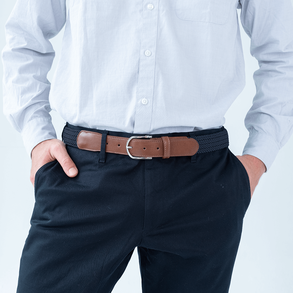 Wavelength Navy Men's Belt